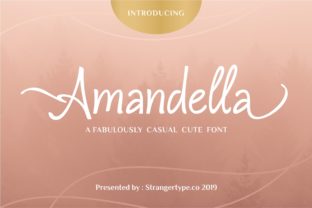 Amandella Font: A Casual Cute Script for Brand Charm