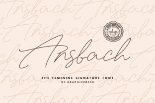 Ansbach: A Light Handwritten Font for Authentic Branding