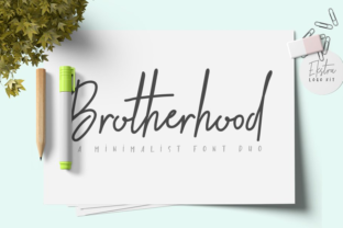 Brotherhood Duo: A Handwritten Font That Elevates Real Business Branding