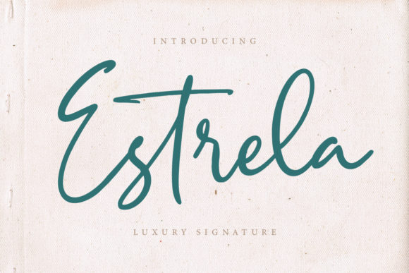 Estrela: A Light Handwritten Font for Digital Branding