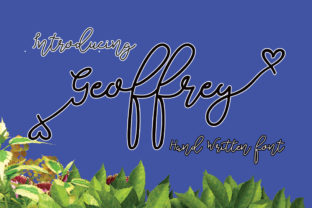 Geoffrey: A Handwritten Script Font with Comic Charm
