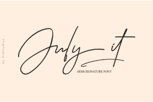 July It: A Romantic Handwritten Font for Crafters & Sellers