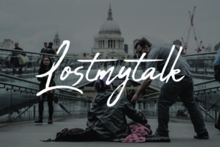 Lostmytalk Handwritten Font for Small Business Branding
