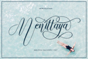 Menittaya Script Font for Handmade & Printable Creations