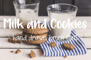 Milk and Cookies Font: Handwritten Charm for Real Craft Projects
