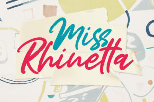 Miss Rhinetta: A Bold Script Font That Feels Like Handmade Magic
