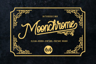 Moonchrome: A Handwritten Font That Holds Attention