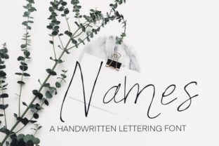 Names: A Handwritten Font That Builds Brand Trust