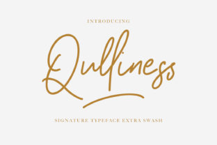 Qulliness: A Thoughtful Script Font for Editorial Design