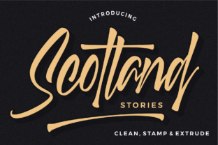 Scotland Stories: A Handwritten Font with Bold Charm