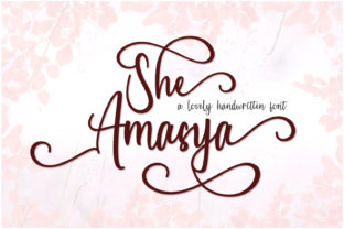 She Amasya: A Romantic Script Font That Elevates Handmade Goods