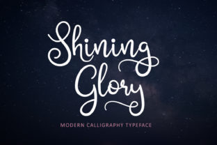 Shining Glory: A Modern Script Font That Elevates Your Brand