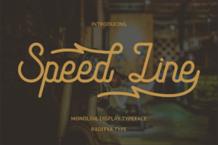 Speed Line: A Vintage Script Font That Cuts Through the Feed