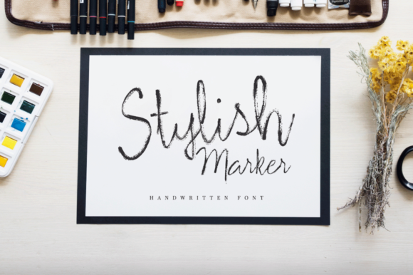 Stylish Marker: A Handwritten Font with Editorial Warmth