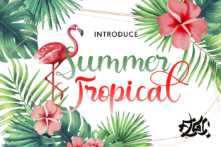 Summer Tropical: A Handwritten Font That Feels Like Sunlight on Paper