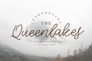 The Queenlakes Handwritten Font for Crafters & Sellers